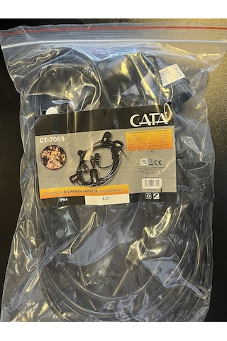 Cata Ct-7069 Sarmaşık Dış Mekan Armatür E27 5 Metre - 5 Duy