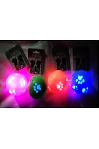 Doglife Privilege Pati Desenli Işıklı Top Köpek Oyuncağı 7.5 CM