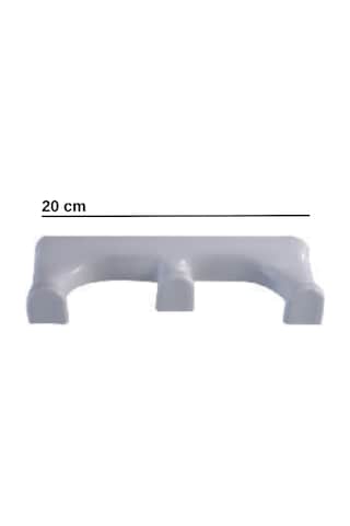 Damla Droplast Üçlü Askılık Damla Beyaz