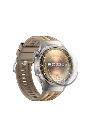Huawei Watch Gt6 Pro 46mm Uyumlu Kolay Takılabilir Takma Aparatlı Temperli Cam Ekran Koruyucu
