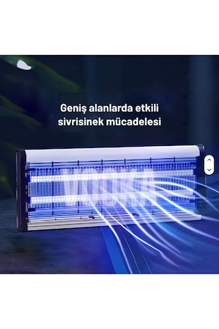 20w Elektrikli Uv Lamba Sinek Kovucu Sessiz İç Ve Dış Mekan Kullanımına Uygun 10w+10w Auhma