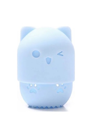 Kangvka Kedi Şekilli Silikon Sponge Saklama Kutusu - Hijyenik, Havalandırmalı, Ev Ve Seyahat İçin Pratik - Mavi Renk Mavi