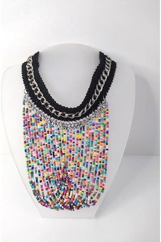 Kolye Gerdanlık Kadın Choker Bohem Kolyeler El Yapımı Uzun Püskül Boncuklar Bayan Kolye Takı Tasma Çok Renkli 27142559