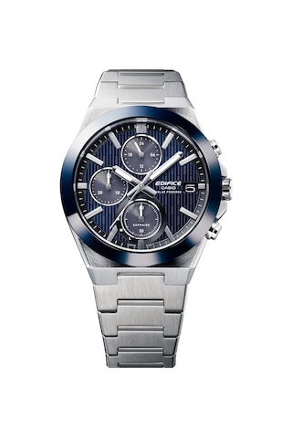 Casio Efs-s650d-2adf Güneş li Kronograf Erkek Kol Saati Metalik Gri