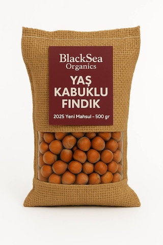 Blacksea Organics 2025 Yeni Mahsul Kabuklu Fındık 500 G