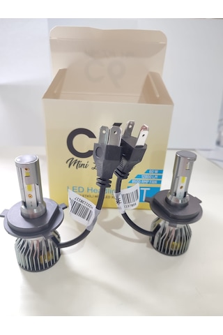 H4 Uzun Kısa Mini Led Xenon 12800 Lümen H4 Slim Led Zenon Beyaz