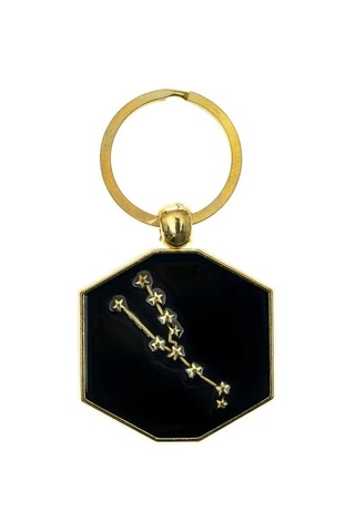 Boğa Burcu Yıldız Haritası Metal Anahtarlık