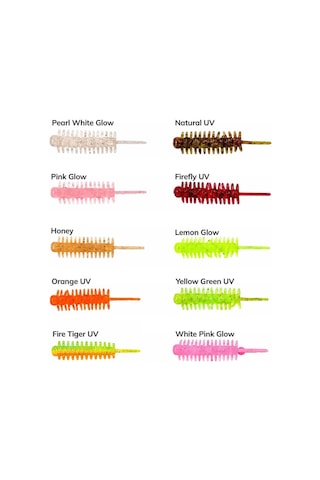 Fubelo Crook 4.5cm 30 Adet Kokulu Lrf Silikonu Yellow Green Uv