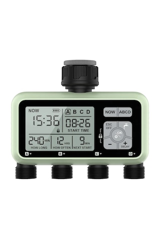 4 Çıkışlı Elektronik Su Zamanlayıcı