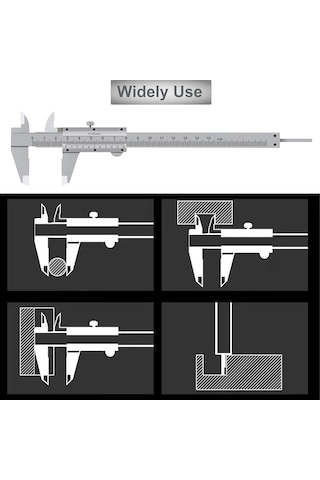 150 Mm Mekanik Kumpas 0,02mm Hassasiyet Plastik Kutulu