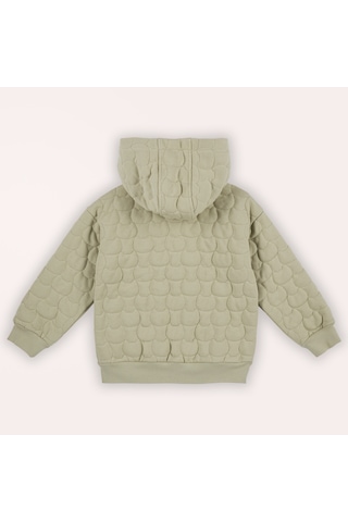 Erkek Çocuk Kedi Kapitoneli Örme Mont Açık Haki 2421bk08034-4835 001