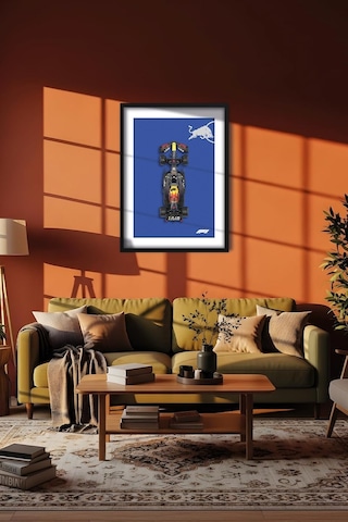 Kartpost3r Formula F1 Red Bull Team Tablo Poster No:0053 Çerçevesiz