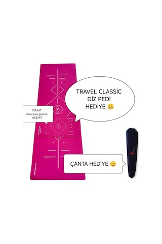 Geborgenheit Classic Seri Kauçuk Poliüretan Pilates Yoga Matı - Fuşya