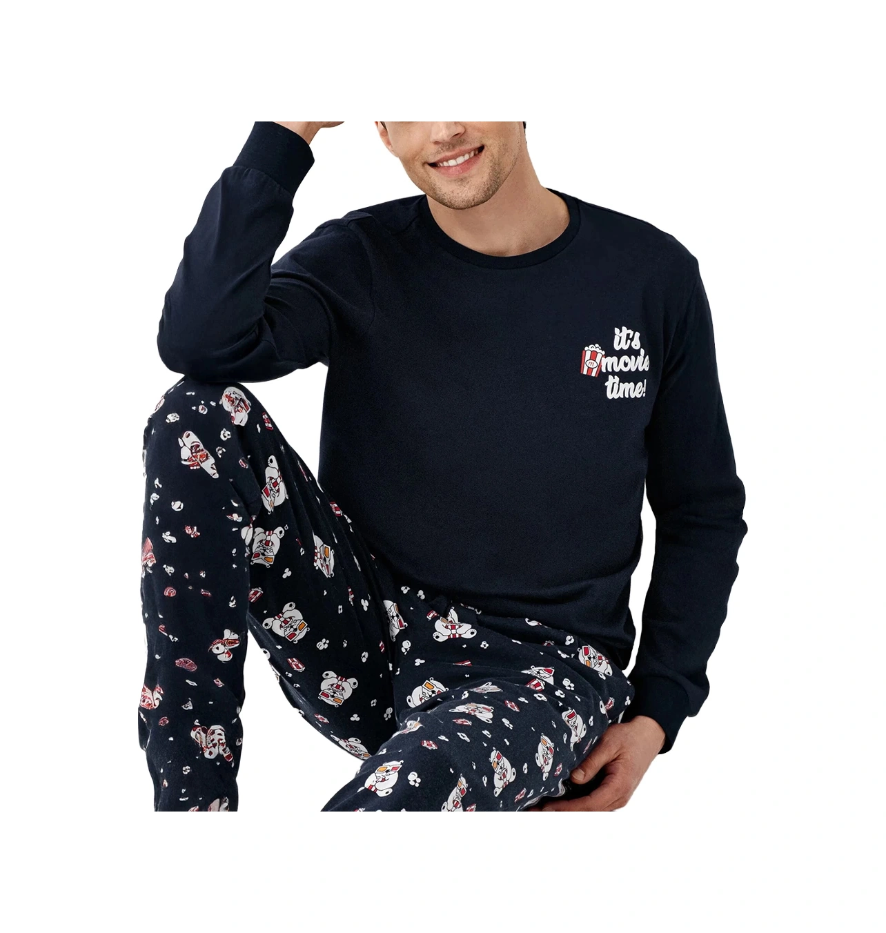 Rolypoly Rp3676-s Baba Oğul Kışlık İkili Pijama Takım Baba Denizci Mavisi