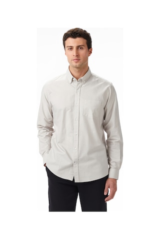 Nautica Erkek Gri Classic Fit Gömlek Düz W57435t Gri