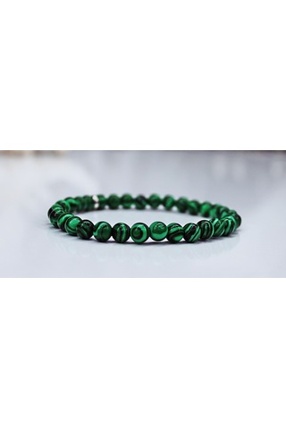 Elkes-Schmuck Malakit Doğaltaş Bileklik Gri