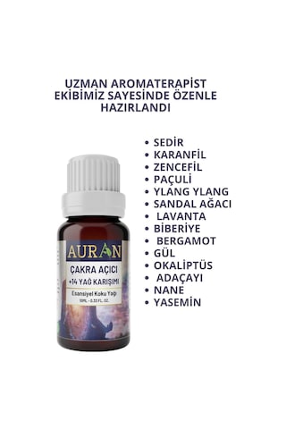 Auran Çakra Açıcı Sinerji Karışım Esansiyel Uçucu Yağı 10 ML