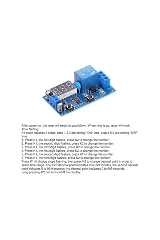 Besthome1 Programlanabilir Zaman Rölesi Modülü - Otomatik Açma/kapama Döngüsü İle Dc/ac Kontrol