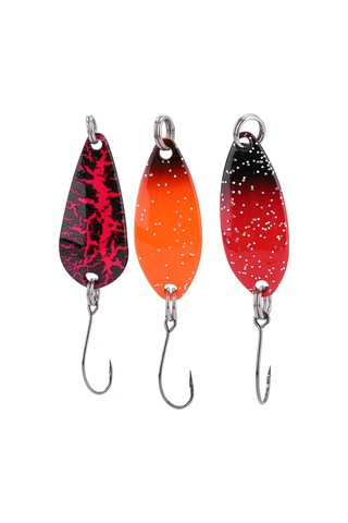 10 Adet Metal Sert Yem Yemleri Kaşık Olta Kancası Aksesuarları Kutulu