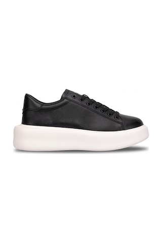 Lufian 111230328 Gage Erkek Hakiki Deri Klasik Sneaker Siyah Siyah