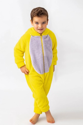 Bebesev Peluş Unisex Fermuarlı Kışlık Çocuk Uyku Tulumu - Çocuk Kostümü 001