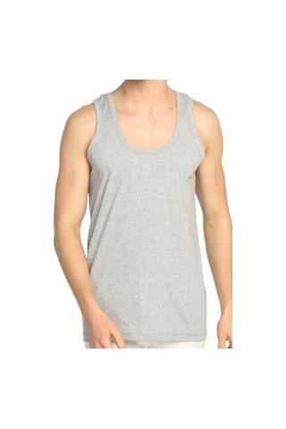 6 Adet Mevsim Erkek Büyük Beden Renkli Penye Atlet Pamuklu 34305