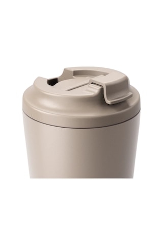 Made By Fressko Piccolo Yalıtımlı Yeniden Kullanılabilir Kahve Bardağı, Sip, Haki, 118 Ml Bpa İçermez, Sıcak Ve Soğuk İçecekler İçin, Ölçü Çizgileri, Kafelere Uygun Tasarım, Krem