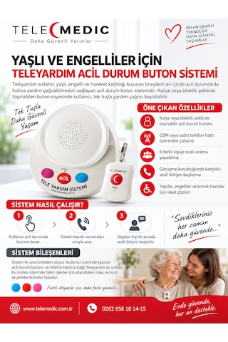 Teleyardım Acil Durum Butonu Teleyardım Acil Durum Butonu