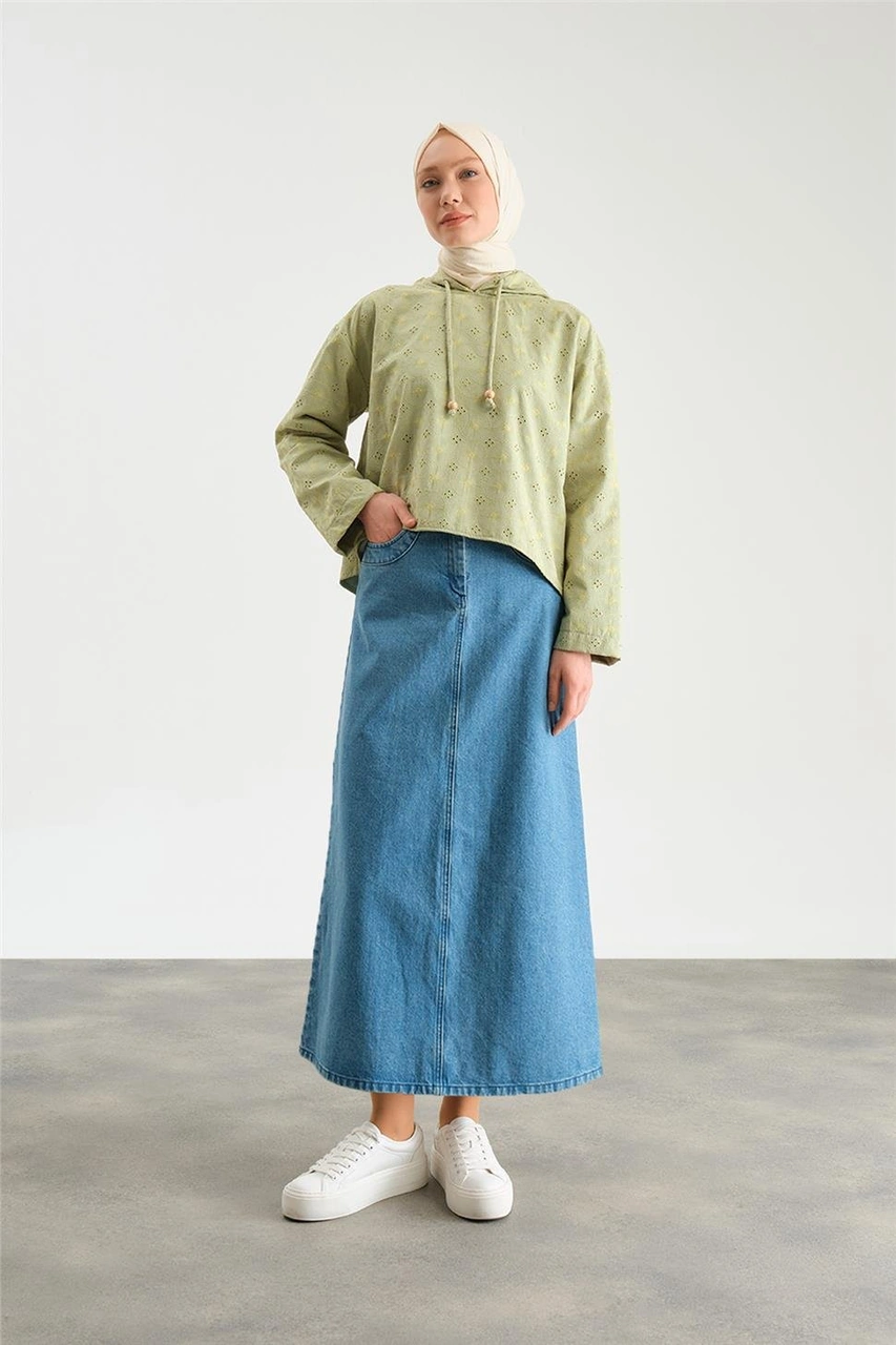 Armine Brode Sweat 23y3139 Çağla Yeşil