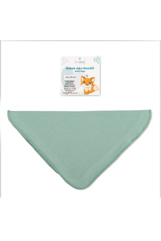 Novibaby 6’lı Bebek Ağız Mendili – Sunrise - Salya Mendili Ağız Silme Mendili 100% Pamuk 20x20cm Sarı - Yeşil
