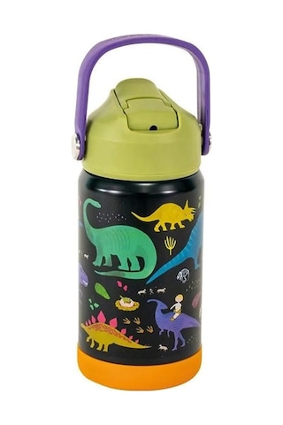 Floss&rock Paslanmaz Çelik Pipetli Suluk Dino 48p6016 Çok Renkli