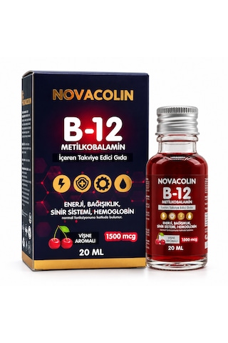 Novacolin Vitamin B12 Metilkobalamin Sprey 1500 Mcg 20 Ml
