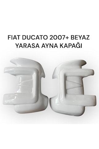 Fiat Ducato 2007+ Uyumlu Beyaz Yarasa Ayna Kapağı Abs Plastik