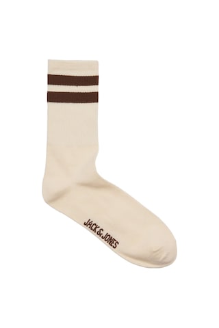 Jack & Jones Erkek Jactravıs Marka Logolu 3'lü Çorap 12260082 Krem