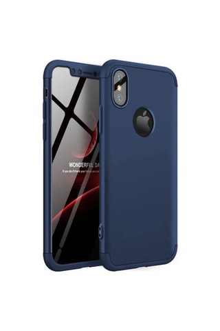Apple Uyumlu iPhone X Xs Kılıf 3 Parçalı 360 Tam Korumalı Gkk Kapak