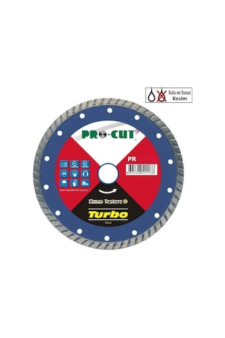 Prut Ab 180 Mm Turbo Kanallı Elmas Testere