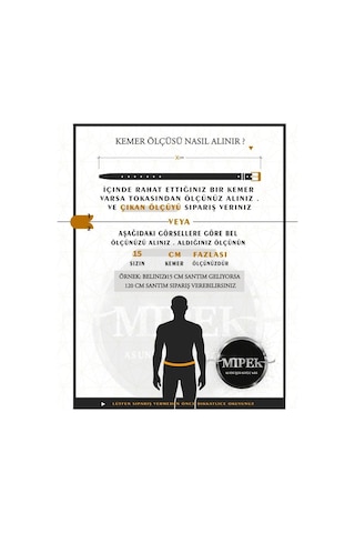 Hakiki Deri Erkek Kemer 3.5 CM Dikiş Desenli - Siyah