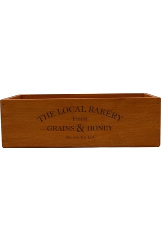 Ahşap Local Bakery Organizer 32x16cm, Yükseklik 9cm