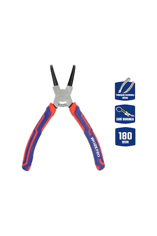 Workpro Wp231153 180mm Cr-v Eğri Uçlu Yaylı Profesyonel Dış Segman Pensesi