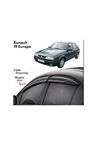 Renault 19 Europa Cam Rüzgarlığı - Kutulu Gönderim - Lazer Kesim