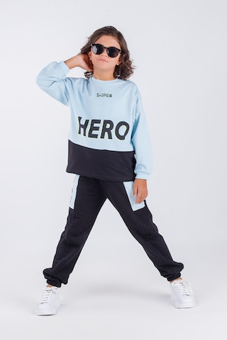 Erkek Çocuk Hero Baskılı Örme Basic Eşofman Takımı 001