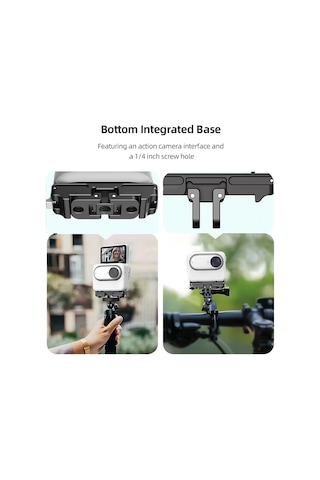 Yunboo Hızlı Çıkışlı Spor Kamera Manyetik Bağlantı - Insta360 Go3 Uyumlu Siyah