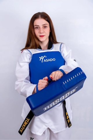 Haşado kırmızı Küçük Eğri Taekwondo, Kickboks, Karate, MMA Darbe Yastık Kırmızı