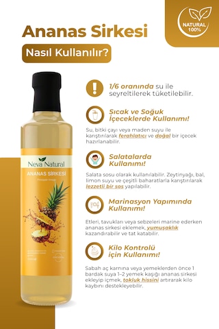 Nutriwow Ananas Sirkesi 500 Ml