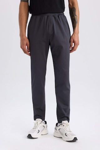 DeFactoFit Sporcu Jogger Eşofman Altı Slim Fit Dar Kesim Standart Paça Skuba Dalgıç Kumaş Beli Lastikli Düz Paça E3930AX24WNAR206 Antrasit