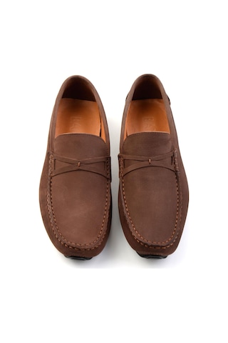 Bambi Kahve Hakiki Deri Erkek Loafer Ayakkabı E01547007801 Kahve