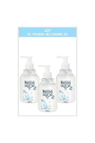 Le Petit Marseillais Sıvı Sabun Süt 300 ML x3