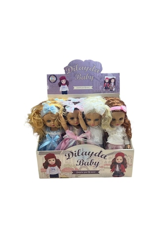İngilizce Şarkılı Fonksiyonlu Kız Bebek - 36 Cm Yumuşak Et Bebek Dokulu Vinil