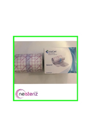 Octacare Şeffaf PU Su Geçirmez Bant Flaster 10 M x 10 CM