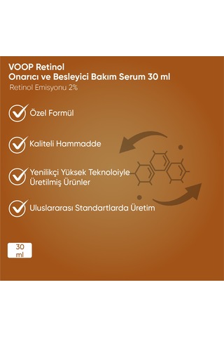 Voop Retinol Onarıcı ve Besleyici Bakım Serumu 30 ML